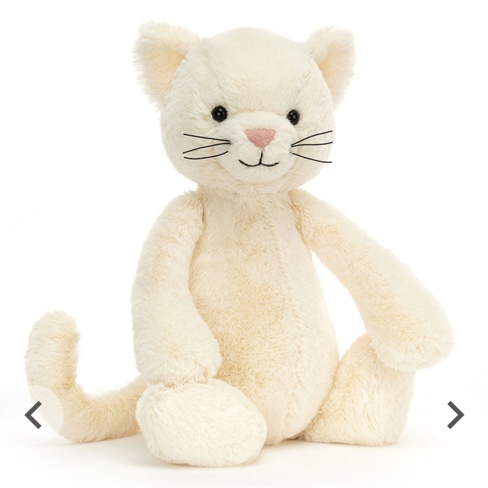 Jellycat Medium Bashful Cream Kitten